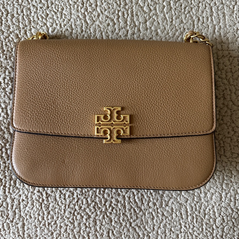 Tory Burch Brown Leather Crossbody Bag